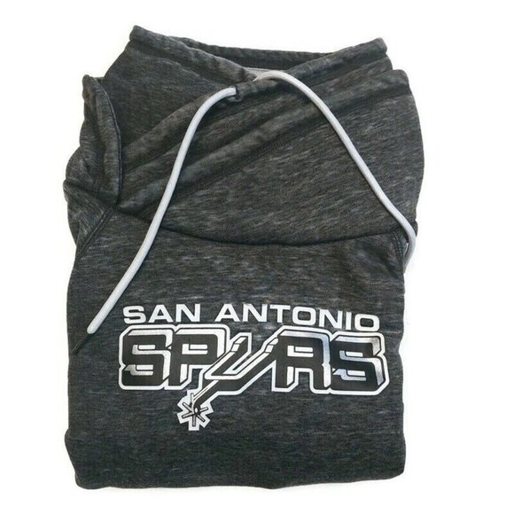 San Antonio Spurs Womens Plus Size 1X Spiral Pullover Sweatshirt Charcoal Grey - Picture 4 of 5